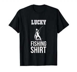 Fisherman Lucky Fishing Shirt Dad Husband Boyfriend Kids T-Shirt