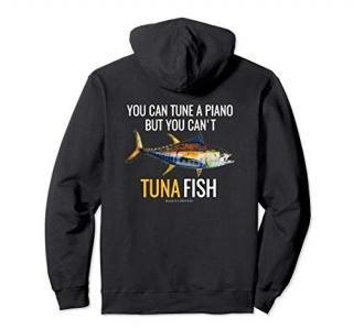 Black Fly Tuna Fishing Shirt! Funny Saltwater Ocean Fishing Pullover Hoodie