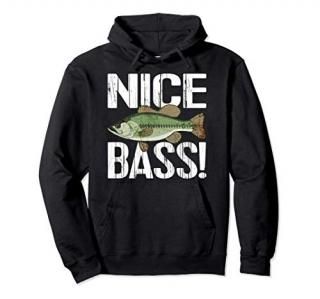 Nice Bass Funny Fishing Pullover Hoodie