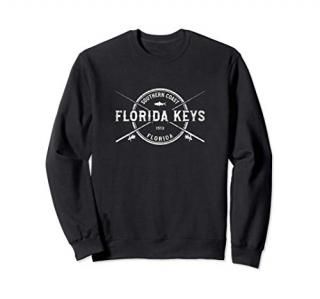 Florida Keys Vintage Crossed Fishing Rods Sweatshirt