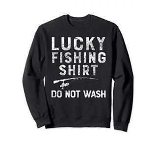 Vintage Funny Lucky Fishing Fisherman Sweatshirt