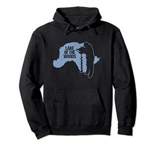 Ice Fishing Hoodie Lake of the Woods Minnesota Fisherman Tee