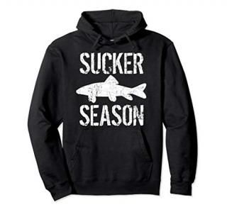 Musky Fishing Sucker Season Muskie Gift Pullover Hoodie