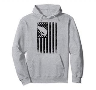 Tarpon Fishing - American Flag Tarpon Fisherman Gift Pullover Hoodie