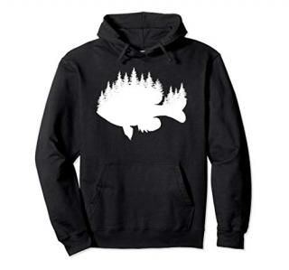 Bluegill Fishing Forest Treeline - Panfish Fisherman Gift Pullover Hoodie