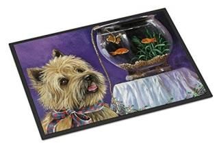 Caroline's Treasures PPP3252MAT Cairn Terrier Gone Fishing Indoor or Outdoor Mat