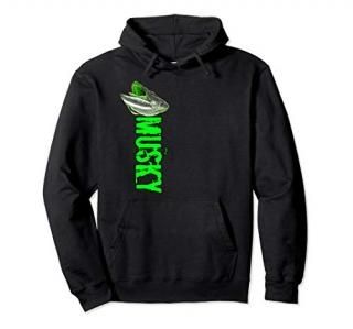 Black Fly Custom Front Back Musky Whisperer Fishing Shirts Pullover Hoodie