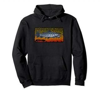 Contemporary Brook Trout Fly Fishing Hoodie Derek DeYoung