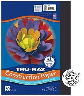 ȥ륥쥤Tru-Ray Construction Paper 9X12 Black 50 Sheets 103029 