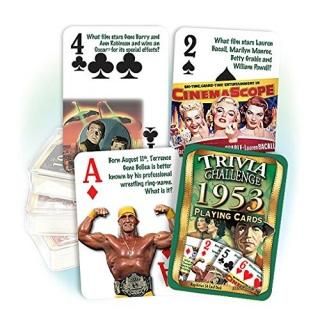 1953 Trivia Playing Cards 65th Birthday or Anniversary Gift