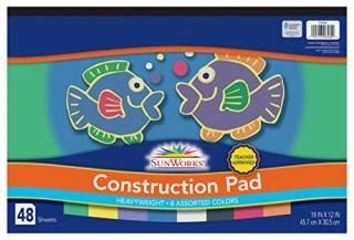 Pacon 6560 18 X 12 Heavyweight Construction Paper Assorted Colors by Pacon 