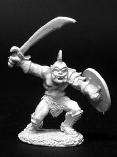 Reaper Miniatures Orc Warrior #02124 Dark Heaven Legends Unpainted Metal Figure