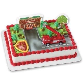 Fire Truck and Station DecoSet Cake Decoration by DecoPac