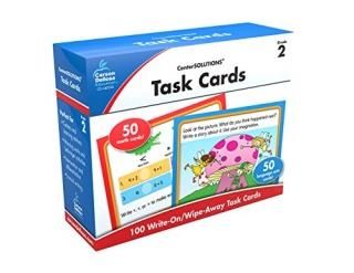 Task Cards Grade 2 50 Math Cards/ 50 Language Arts Cards Centersolutions for the