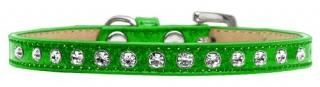 Mirage Pet Products Crystal Ice Cream Collar 8-Inch Lime Green