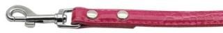 Mirage Pet Products 10-01 12LdPkC .38 in. - 10mm Faux Croc Two Tier Collars Pink