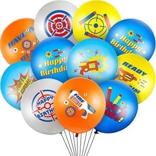 50 Pieces Dart War Balloons Target Party Latex Balloons Dart War Happy Birthday 