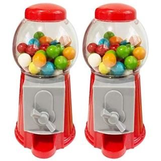 ArtCreativity Gumball Machine Bank for Kids Set of 2 5.25 Inch Desktop Bubble Gu