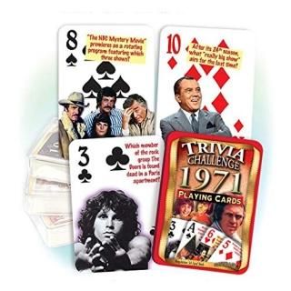 Flickback 1971 Trivia Playing Cards