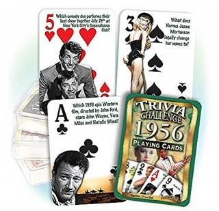 եåХåǥFlickback Media Inc. Flickback 1956 Trivia Playing Cards 60th Birthda