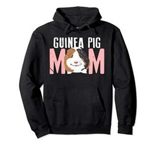 Sweet Guinea Pig Mom Pullover Hoodie for Pet Owner Pullover Hoodie