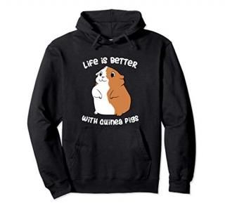Life Is Better With A Guinea Pig Love Guinea Pigs Pullover Hoodie