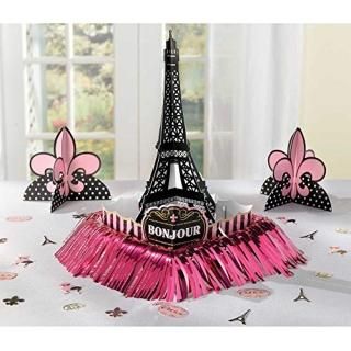 Amscan International 280058 A Day in Paris Table Decoration Kit