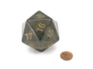 Dice Smoke Gold Spindown D20