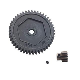 ShareGoo ᥿ 45T Mod 0.8 Spur Gear & 32P 11T 3.175mm ⡼ ԥ˥ Traxxas Rustler