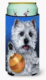 Caroline's Treasures PPP3223TBC Westie Play Ball Tall Boy Hugger Tall Boy multic