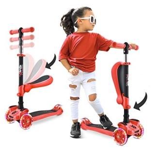 Hurtle 3-Wheeled Scooter for Kids Red