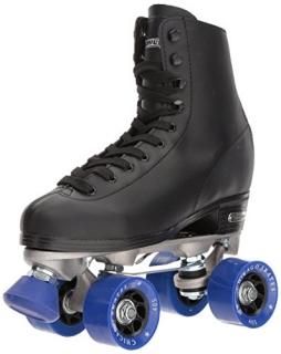 CHICAGO SKATES Men's Classic Roller Skates - Premium Black Quad Rink Skates - Si