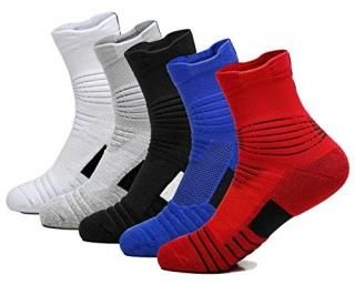 Yoknatt Elite Basketball Socks Calf High Cushion Thick Hiking Soccer Baseball So
