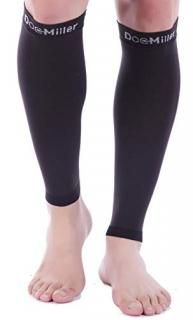 Doc Miller Calf Compression Sleeve - 1 Pair 20-30 mmHg Strong Calf Support Socks