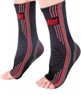 Doc Miller Ankle Brace Compression - Sleeve Socks for Plantar Fasciitis Injury R
