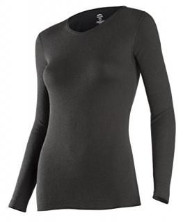ColdPruf Women's Basic Active Wear Crew Top Black Small