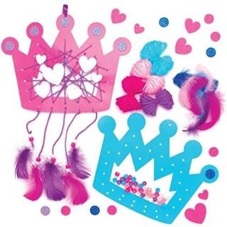 Baker Ross AT993 Princess Dreamcatcher Kits - Pack of 4 Create Your Own Dreamcat