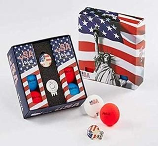 Volvik Vivid USA Red White & Blue 6-Ball Gift Set red/Blue/White 818615025529