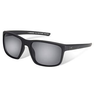KastKing Toccoa Polarized Sport Sunglasses for Men and Women Matte Blackout Fram