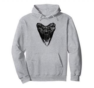 Fossil Megalodon Tooth Pullover Hoodie
