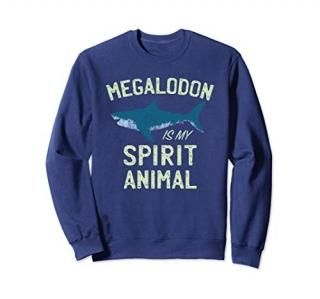 Megalodon Spirit Animal  Funny Shark Lovers Meg Tooth Gift Sweatshirt
