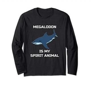 Megalodon Is My Spirit Animal - Megalodon Shark Long Sleeve T-Shirt
