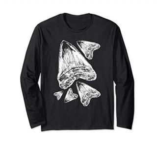 Megalodon long sleeve shirt fun paleontology shirt
