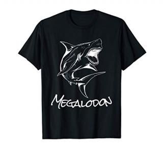 Megalodon Sketch Cool Ancient Giant Shark T-Shirt