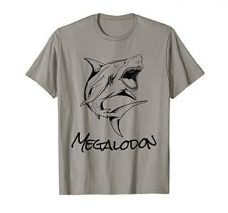 Megalodon Sketch Cool Ancient Giant Shark T-Shirt