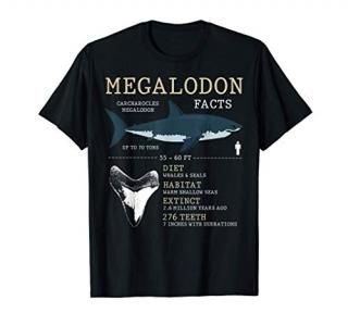 Megalodon TShirt Facts Funny Shark Lover T-Shirt