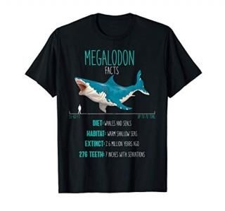 Megalodon Shirt - Shark Facts Lover T-Shirt