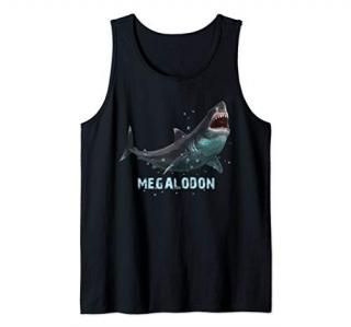 Megalodon Giant Shark T-Shirt Gift Tank Top