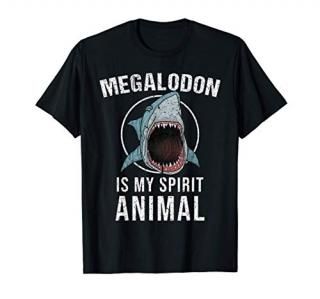 Megalodon Is My Spirit Animal  Funny Sea Creature Fan Gift T-Shirt