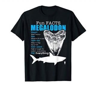 Megalodon shark gift funny facts Megalodon T-Shirt